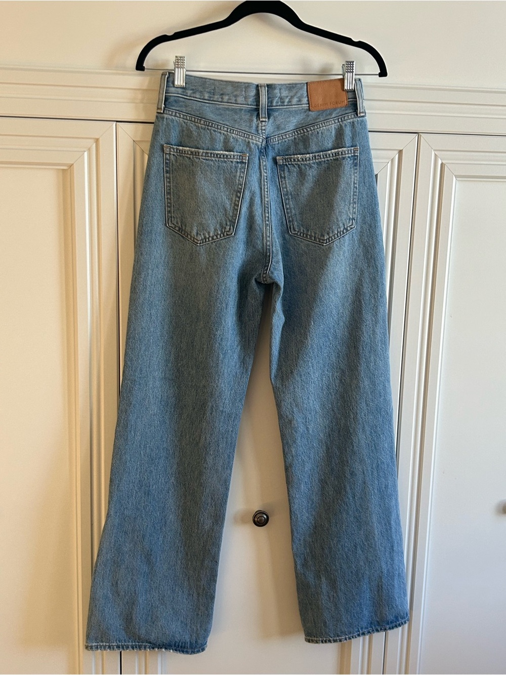 Denim Forum Women's Light Blue Wide Leg Jeans - Picture 5 of 5